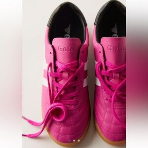 Gola Stadium Sneakers In Shocking Pink/White/Black